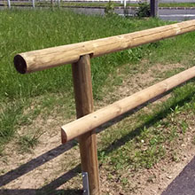 Palisaden / Rundholz für einen Zaun